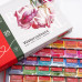 Набор акварельных красок 35 цветов, BOTANICAL ROSA Gallery металлический пенал
