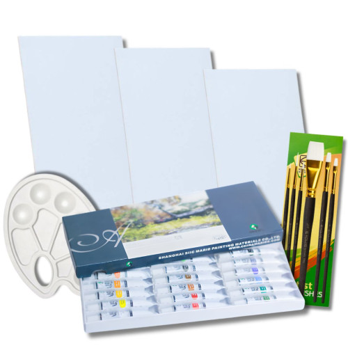 Набор для акриловой живописи 27 предметов от Pigment Mania Набор для акриловой живописи 27 предметов от Pigment Mania