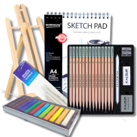 Подарунковий набір художнику (олівці, пастель, альбом, мольберт)