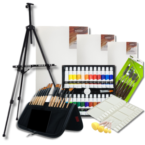 Подарочный набор для рисования с мольбертом, акриловые краски PROART