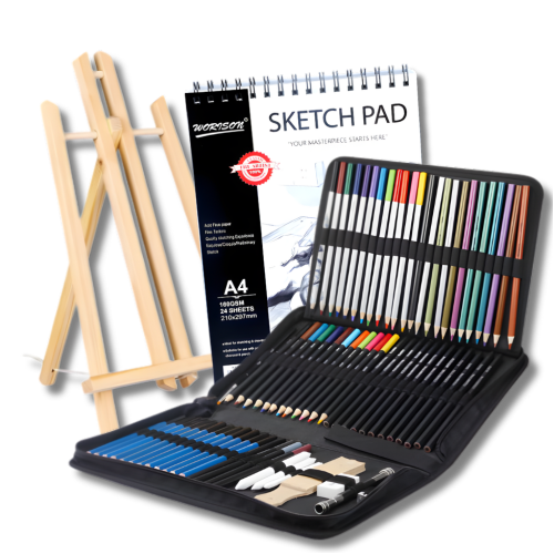 Подарочный набор для рисования с мольбертом и карандашами PROART