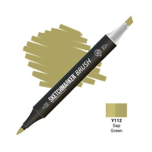 Маркер Sketchmarker Y112 Sap Green (Зелёная краска из крушины) SM-Y112