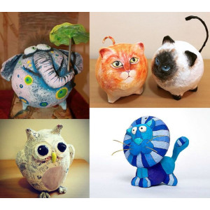 Фарфор, гипс, папье-маше