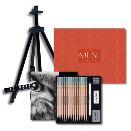 Набор для рисования с мольбертом и карандашами AMP PROART