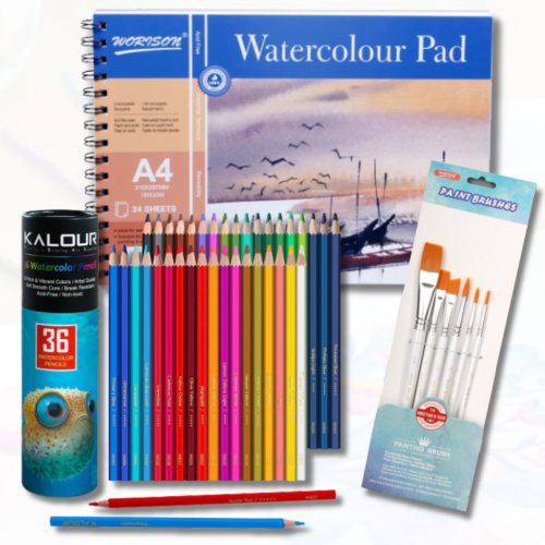 Набор для рисования с акварельными карандашами AMP PROART