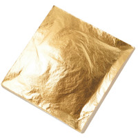 Поталь Ferrario Gold Leaf 14x14 см 25 листов 2,5 Золото