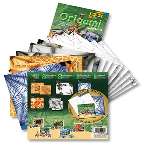 Орігамі набір для творчості від Folia Safari 6-9 елементів (91102)