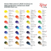 Набор акварельных красок Классика ROSA Gallery в металлическом пенале 28 цветов в кюветах