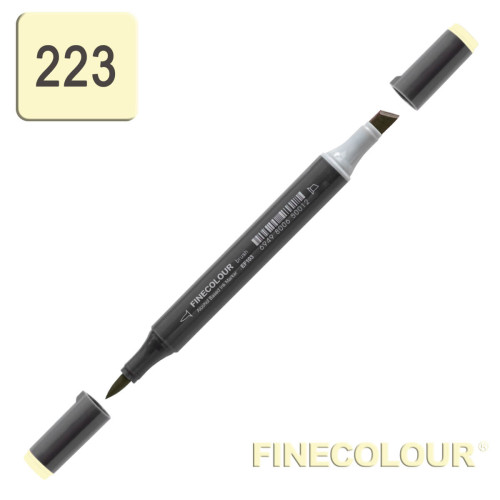 Маркер спиртовой Finecolour Brush-mini бледно-желтый Y223