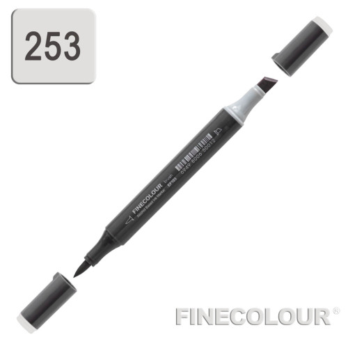 Маркер спиртовой Finecolour Brush-mini серый тонер №3 TG253