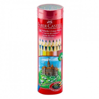 Карандаши цветные Faber-Castell 36 цветов в металлическом тубусе, 115828