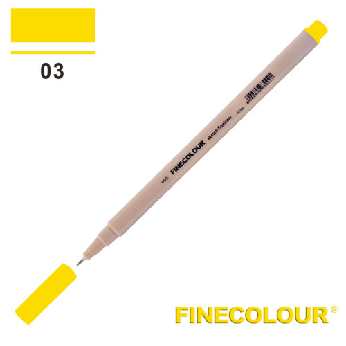 Линер Finecolour Liner на водной основе 003 насыщенный желтый EF300-03