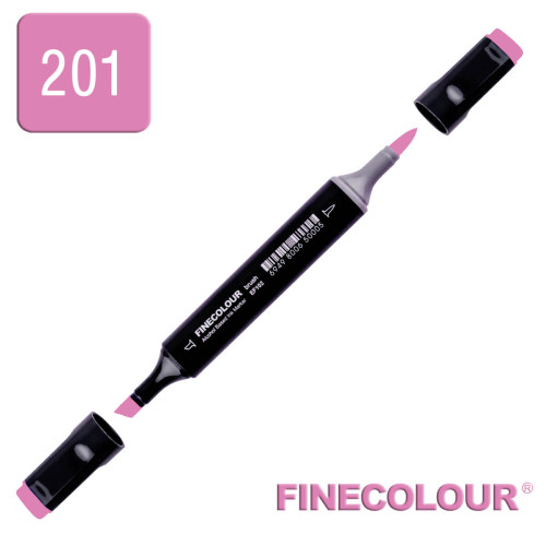 Маркер спиртовой Finecolour Brush 201 светло-вишневый RV201