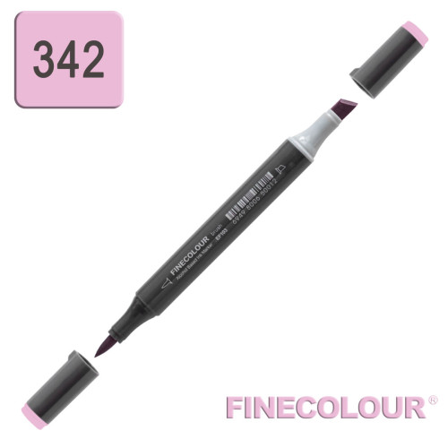 Маркер спиртовой Finecolour Brush-mini штокроза розовая RV342