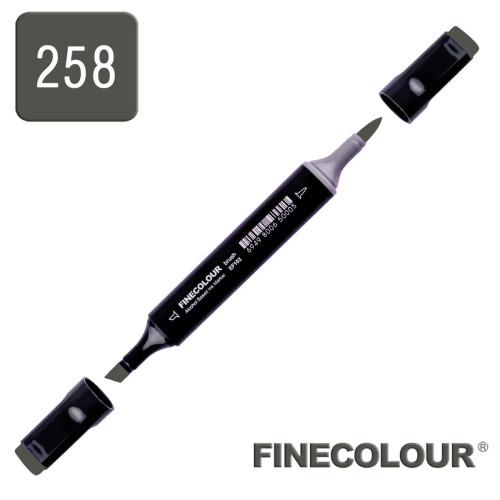 Маркер спиртовой Finecolour Brush 258 серый тонер №10 TG258