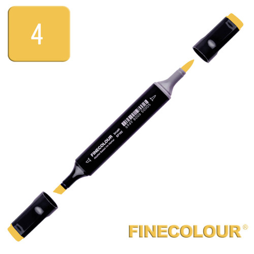 Маркер спиртовой Finecolour Brush 004 желтый наполи Y4