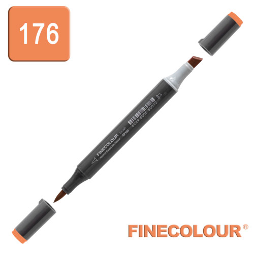 Маркер спиртовой Finecolour Brush-mini медь YR176