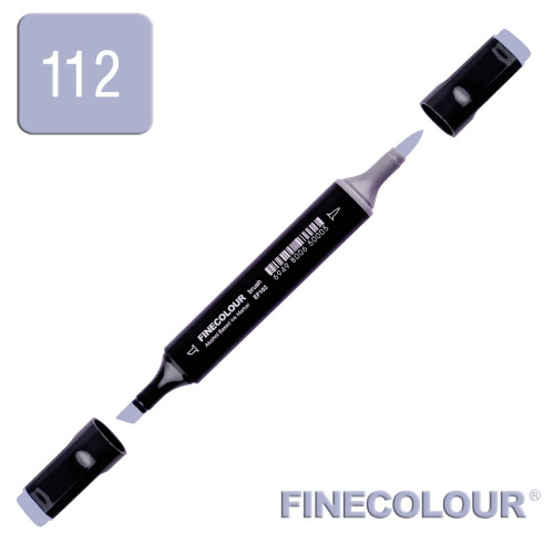 Маркер спиртовий Finecolour Brush 112 сірувато-синій B112