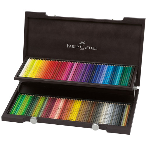 Карандаши цветные набор POLYCHROMOS от Faber-Castell 120 шт в деревянном боксе 110013