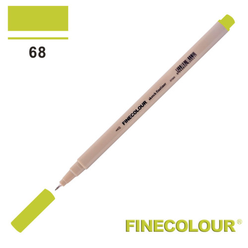 Лінер Finecolour Liner на водній основі 068 жовтувато-зелений відтінок EF300-68