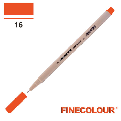 Линер Finecolour Liner на водной основе 016 красновато-оранжевый EF300-16