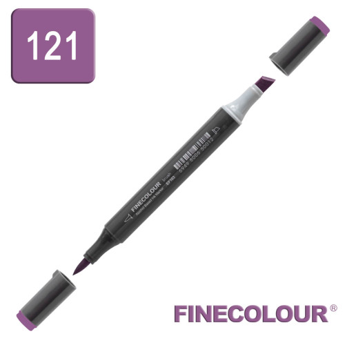 Маркер спиртовой Finecolour Brush-mini тёмный фиолетовый V121