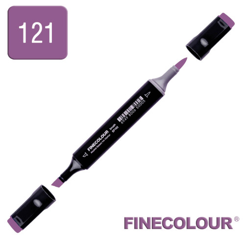 Маркер спиртовий Finecolour Brush 121 темний фіолетовий V121