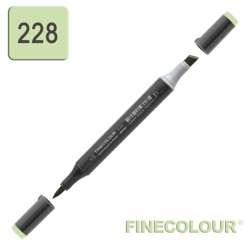 Маркер спиртовой Finecolour Brush-mini кислотный зеленый YG228