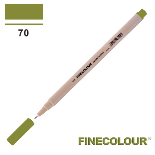 Лінер Finecolour Liner на водній основі 070 глибокий оливковий відтінок EF300-70