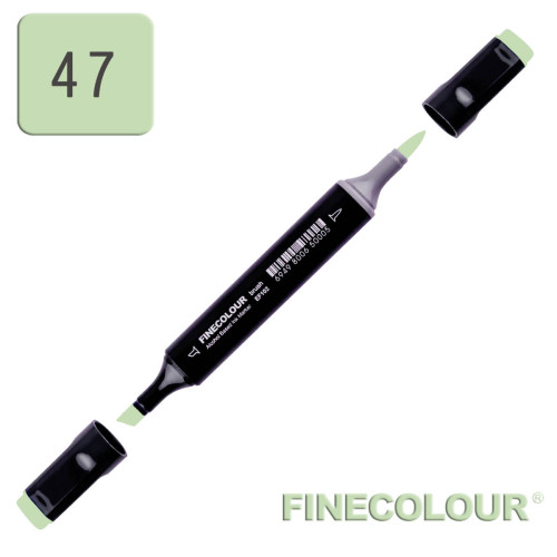 Маркер спиртовой Finecolour Brush 047 зеленый кобальтовый G47