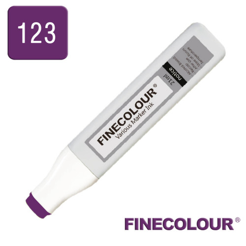 Заправка для маркера Finecolour Refill Ink 123 темно-фіолетовий V123