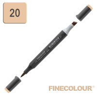 Маркер спиртовий Finecolour Brush-mini коричнево-жовтий E20