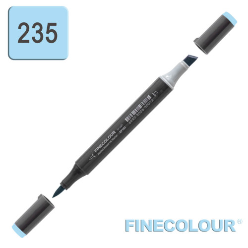 Маркер спиртовой Finecolour Brush-mini лазурный B235