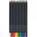 Карандаши цветные Faber-Castell Black Edition 12 цветов трехгранные 116412
