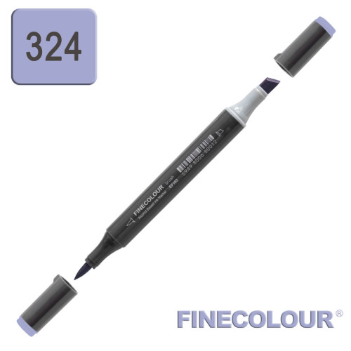 Маркер спиртовой Finecolour Brush-mini темно-красновато-синий B324