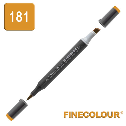 Маркер спиртовой Finecolour Brush-mini темно-желтый Y181