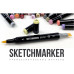 Маркер SketchMarker Brush R72 Малина, SMB-R72