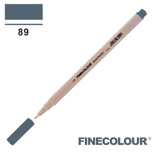Лінер Finecolour Liner на водній основі 089 темно-сірий відтінок EF300-89