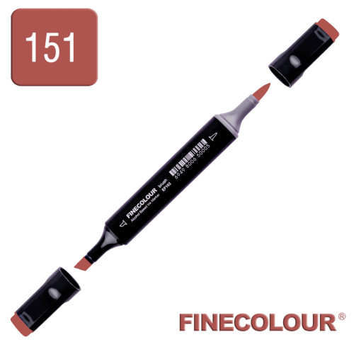 Маркер спиртовой Finecolour Brush 151 красновато-коричневый RV151