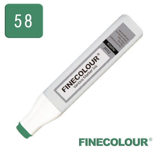 Заправка для маркера Finecolour Refill Ink 058 зелений холі G58