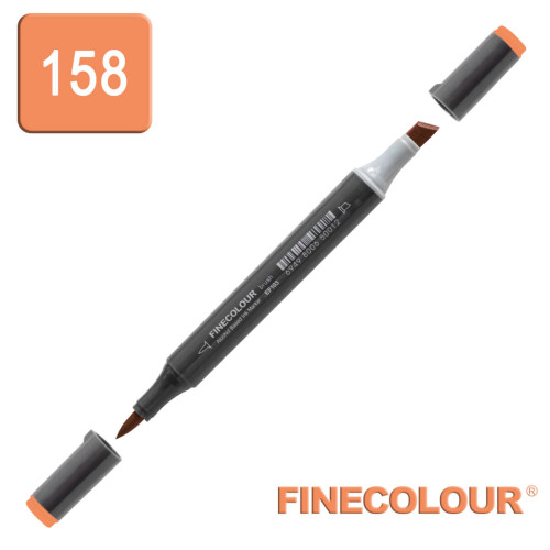 Маркер спиртовой Finecolour Brush-mini оранжевый кадмий YR158