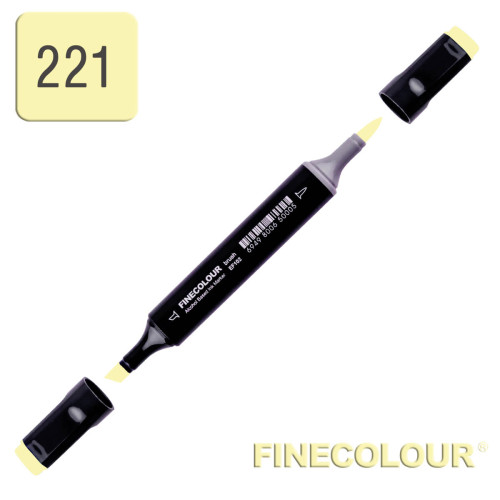 Маркер спиртовой Finecolour Brush 221 бледно-желтый лимон YG221
