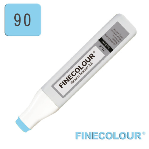 Заправка для маркера Finecolour Refill Ink 090 голубая лагуна BG90