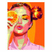 Картина по номерам, набор Orange Girl, 35х45 см, ROSA START