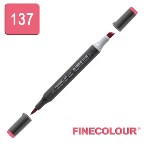 Маркер спиртовой Finecolour Brush-mini насыщенный красный R137
