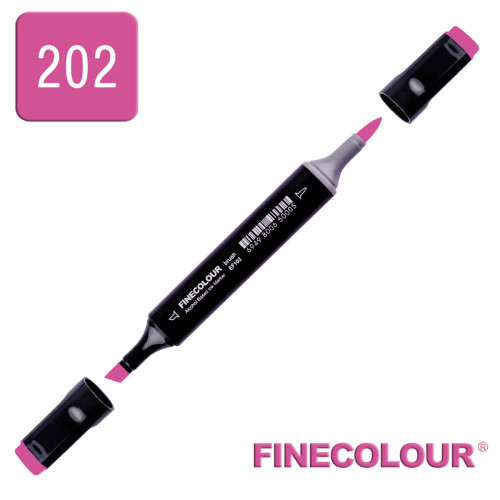Маркер спиртовой Finecolour Brush 202 ярко-розовый RV202