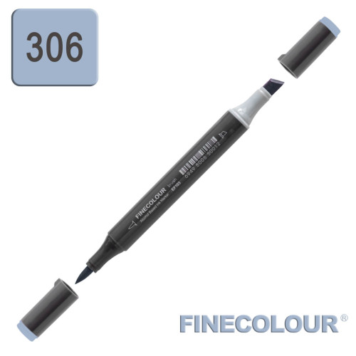 Маркер спиртовой Finecolour Brush-mini светло-сероватый кобальт B306