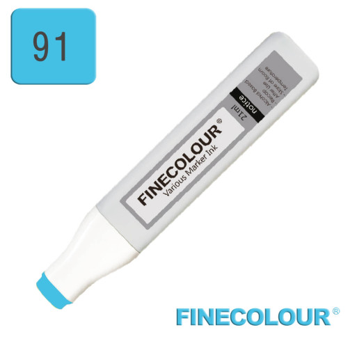 Заправка для маркера Finecolour Refill Ink 091 голубой бензин BG91