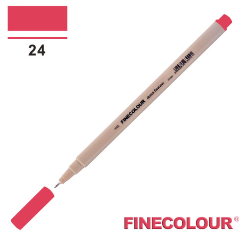 Линер Finecolour Liner на водной основе 024 бледновато-красный оттенок EF300-24
