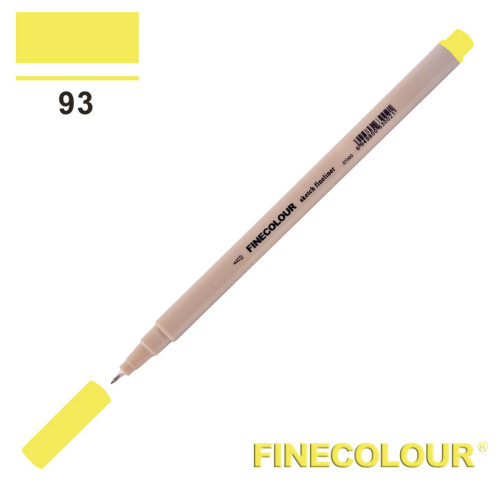 Линер Finecolour Liner на водной основе 093 желтый флуоресцентный EF300-93